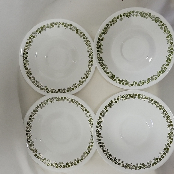 Vintage Corelle Spring Blossom/Crazy Daisy Hook Handle Cups and Saucers - Picture 3 of 5